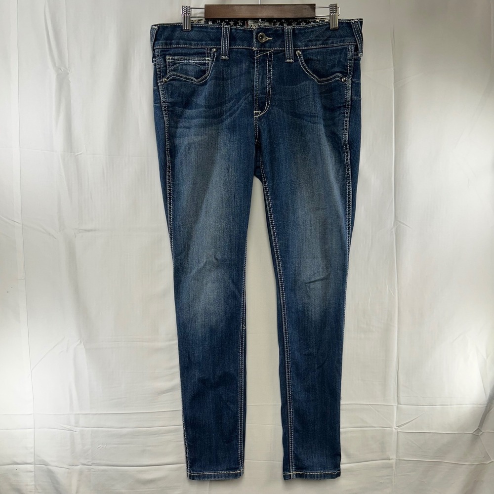 Ariat Skinny Jeans Womens 32R Blue R.E.A.L. Denim Medium Wash Stretch